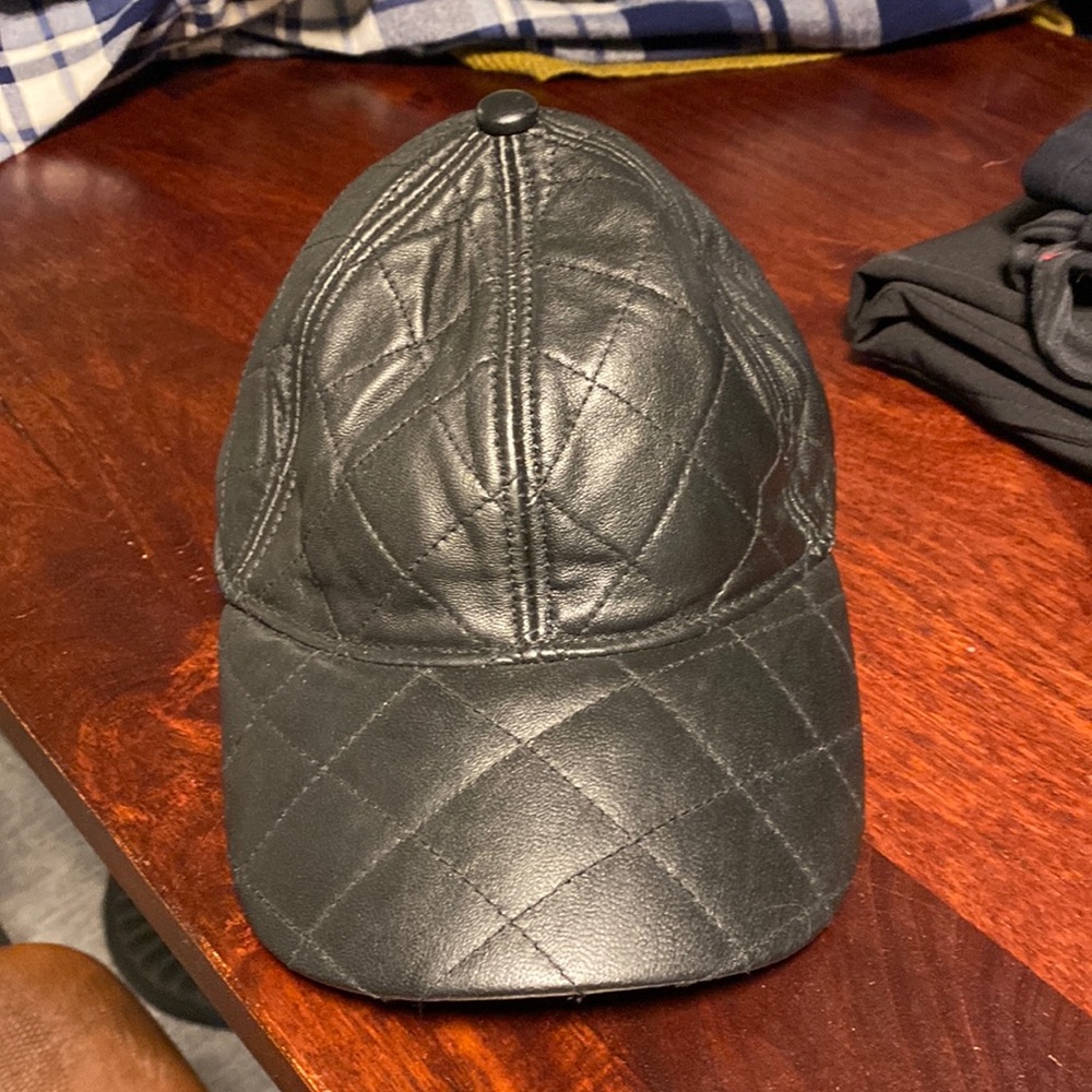 Leather Baseball Hat